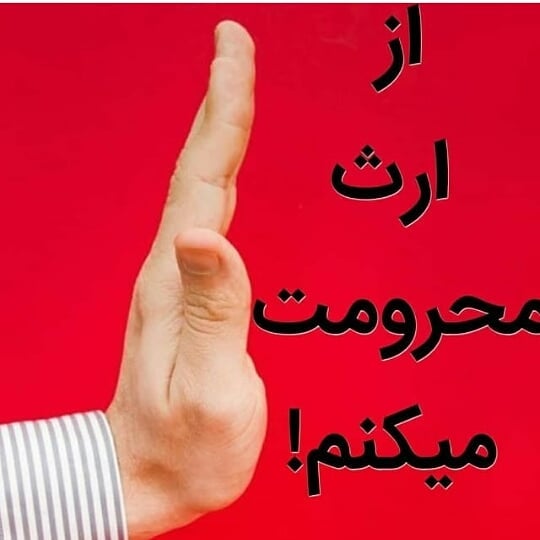 .. از ارث محرومت میکنم … / دکتر علی سهرابزاده وکیل دادگستری مدرس دانشگاه
