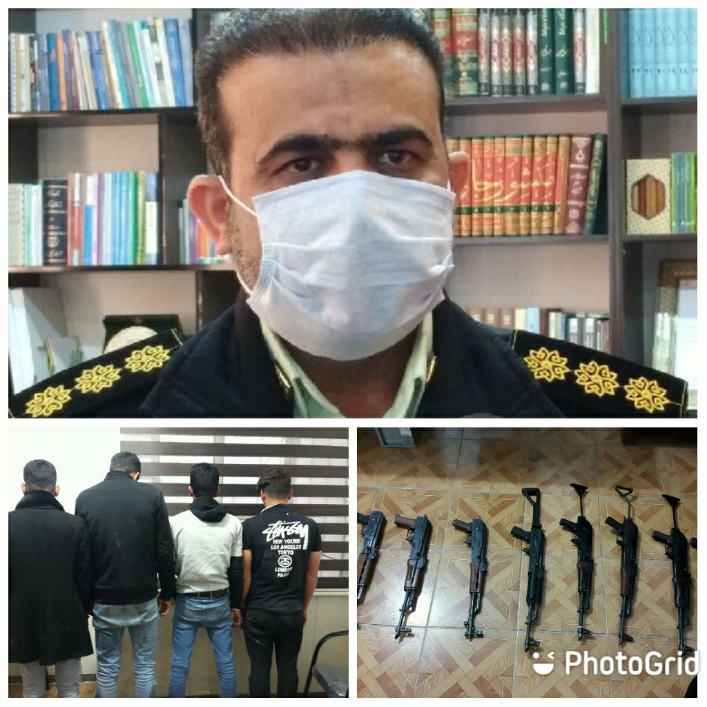 انهدام باند قاچاق ۴ نفره سلاح جنگی با کشف ۹ قبضه در دهلران