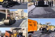 نهضت آسفالت بدون توقف/ ادامه عملیات آسفالت ریزی معابر شهر ایلام
