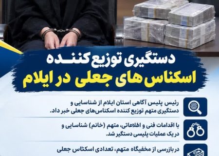 دستگیری توزیع‌کننده اسکناس‌های جعلی  در ایلام