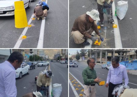 آغاز نصب علائم ترافیکی در شهر ایلام