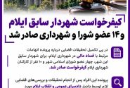 کیفر خواست شهردار سابق ایلام و ۱۴ عضو شورا و شهرداری صادر شد